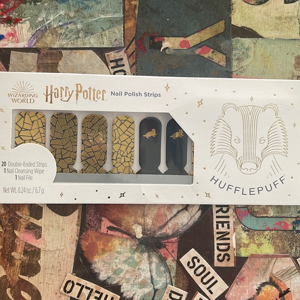 Ulta Hufflepuff nail polish strips